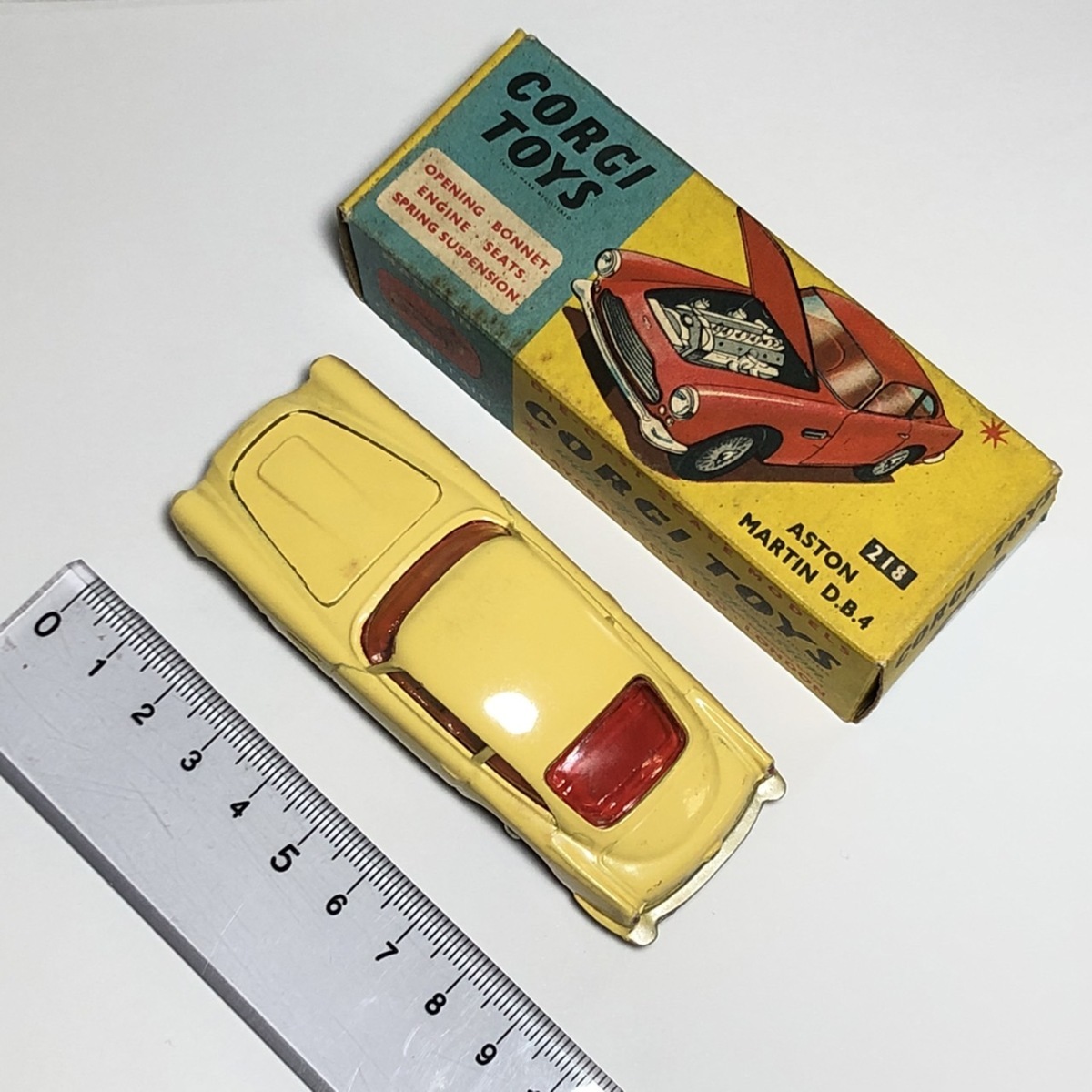 1円スタート＞【CORGI TOYS】№218 ASTONMARTIN D.B.4 コーギー