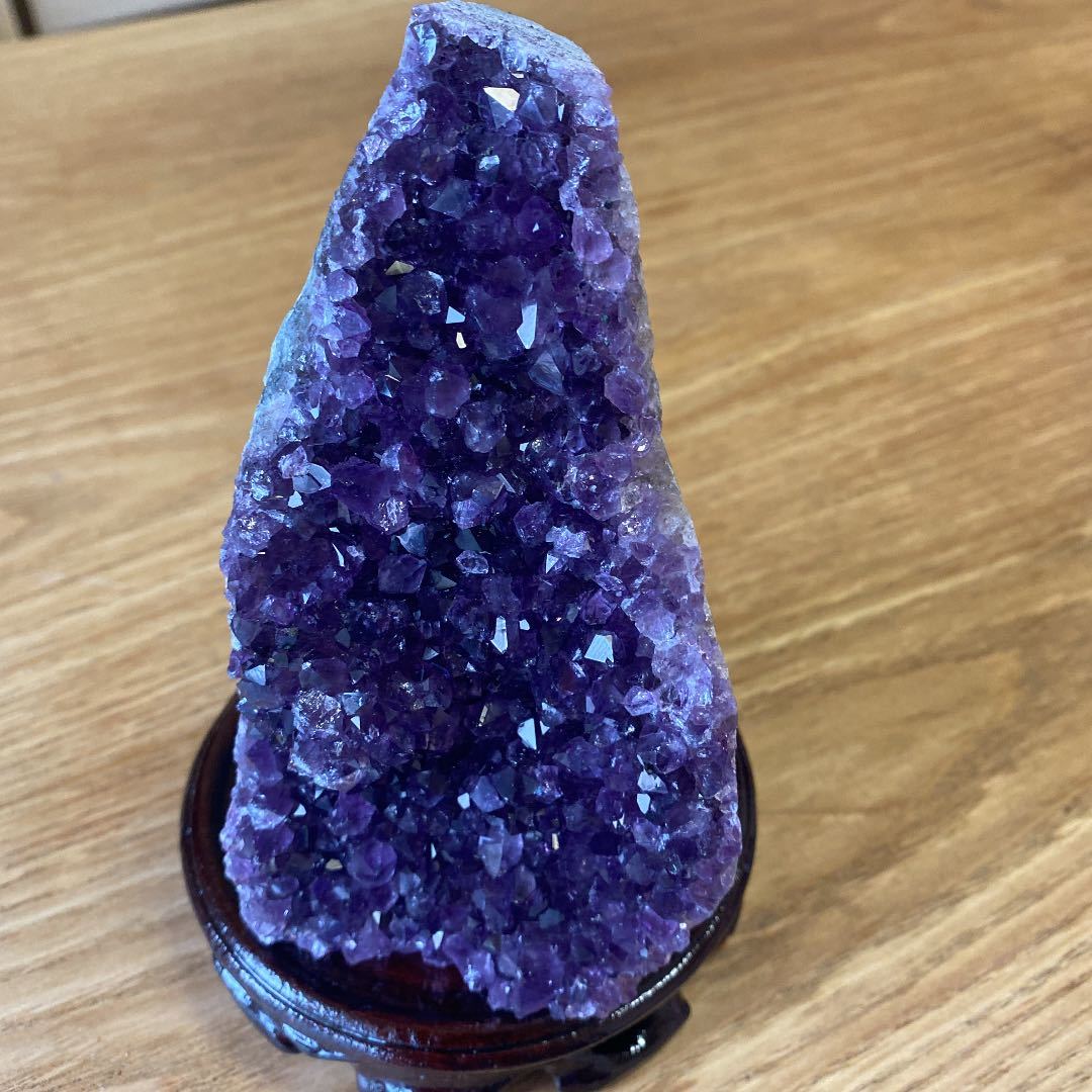 極上】ウルグアイアメジストクラスター原石（幸運水晶）天然紫水晶