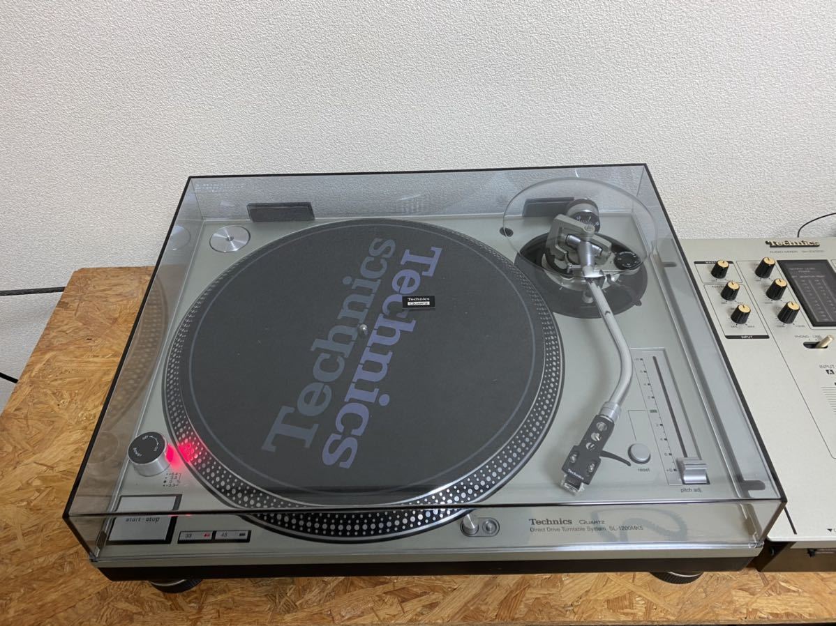 TECHNICS SL-1200MK5 SH-EX1200セット 動画有 Technics SL-1200MK5 SH