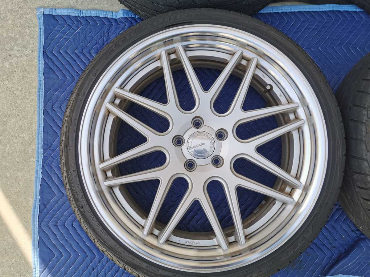 ホイール WORK GNOSIS CV202 ディープコンケイブ ブラッシュド 20 
