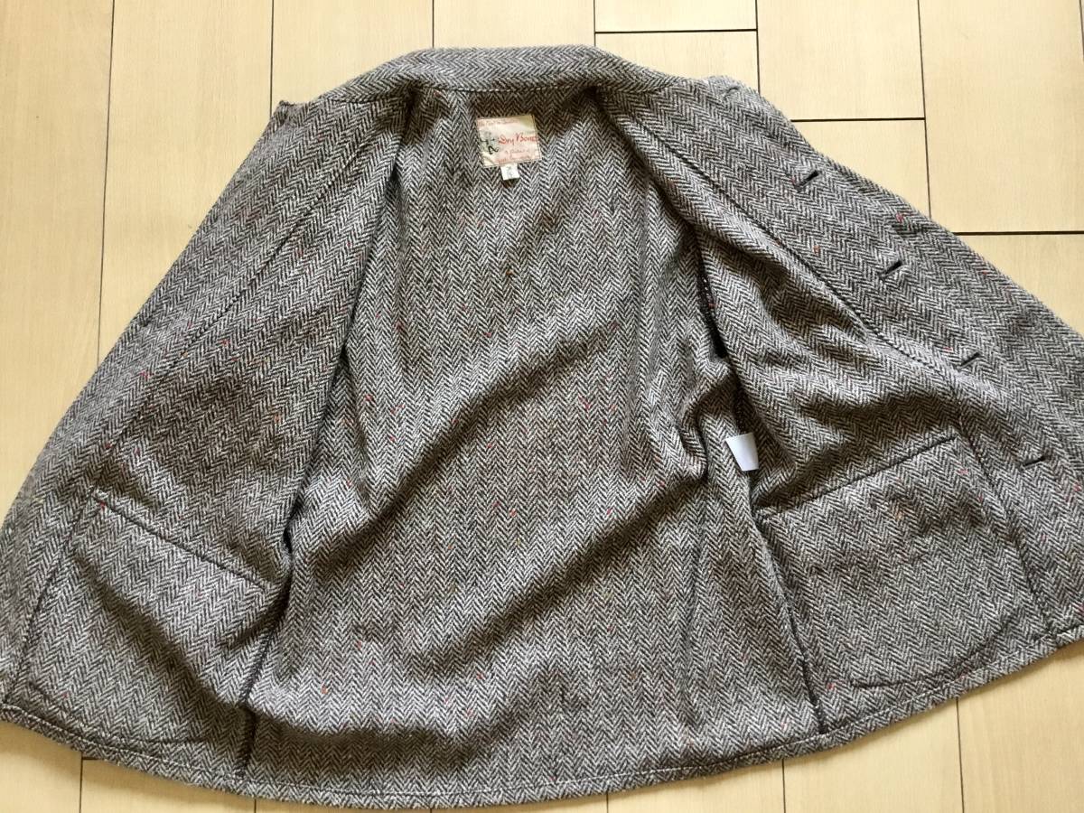 【美品】Dry Bones ドライボーンズ ネップ ツイードジャケット ドライボーンズ レアな初期 ネップ ツイードジャケット 50's 40's