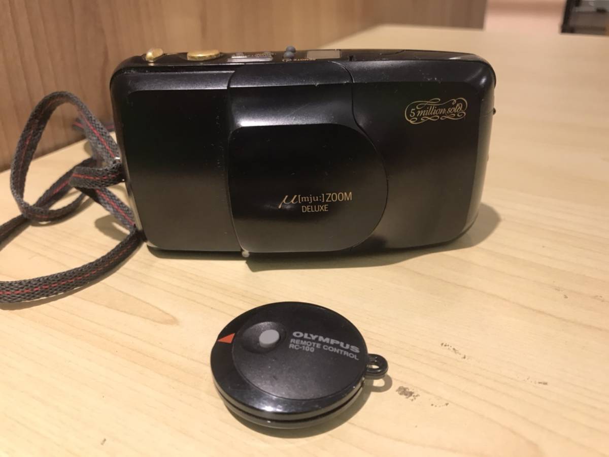 7783☆OLYMPUS μ Mju Zoom DELUXE/ オリンパス ミュー コンパクト