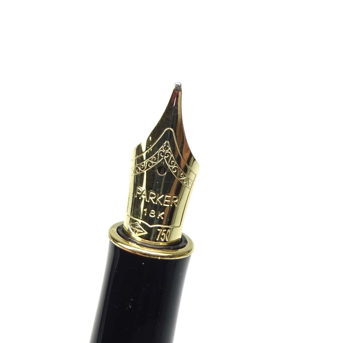 ☆T1433 パーカー SV925 ソネット 万年筆 ペン先18K/750 PARKER ニブM 
