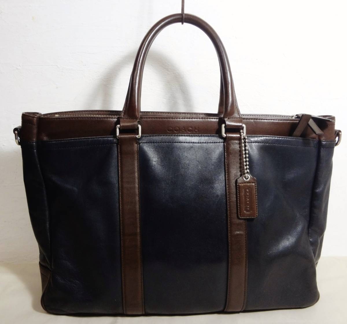 人気】COACH コーチ F70916 オールレザー ビジネスバッグ ブリーフ