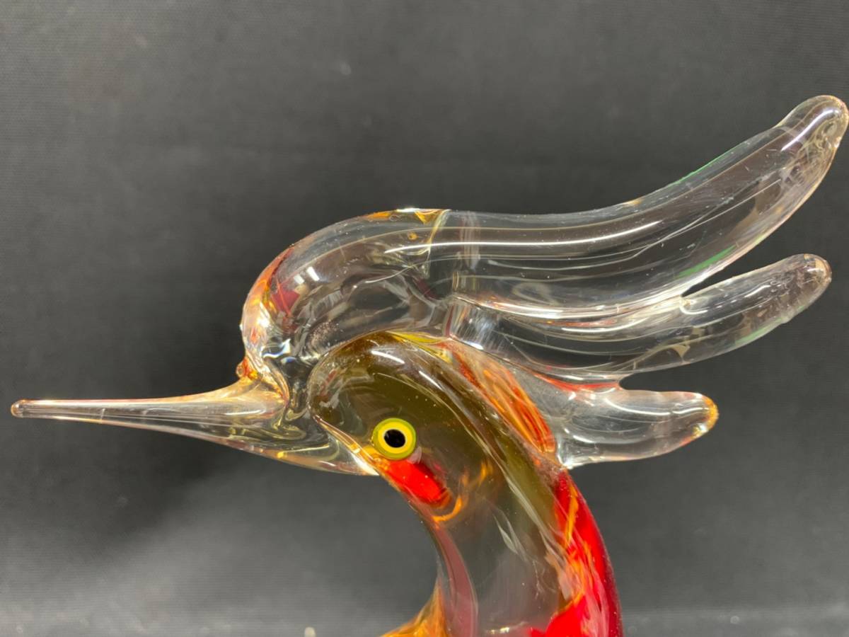 マルチグラス マルティグラス 鳥 ガラス細工 硝子 ガラス工芸 置物