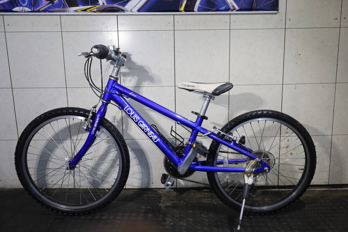 ルイガノ LGS-J22 22型 アルミ シマノ6速 本格子供用MTB 紫色系 美品！ルイガノ LGS-J22 アルミ 22型 18速 本格子供用MTB アルミ LGS-