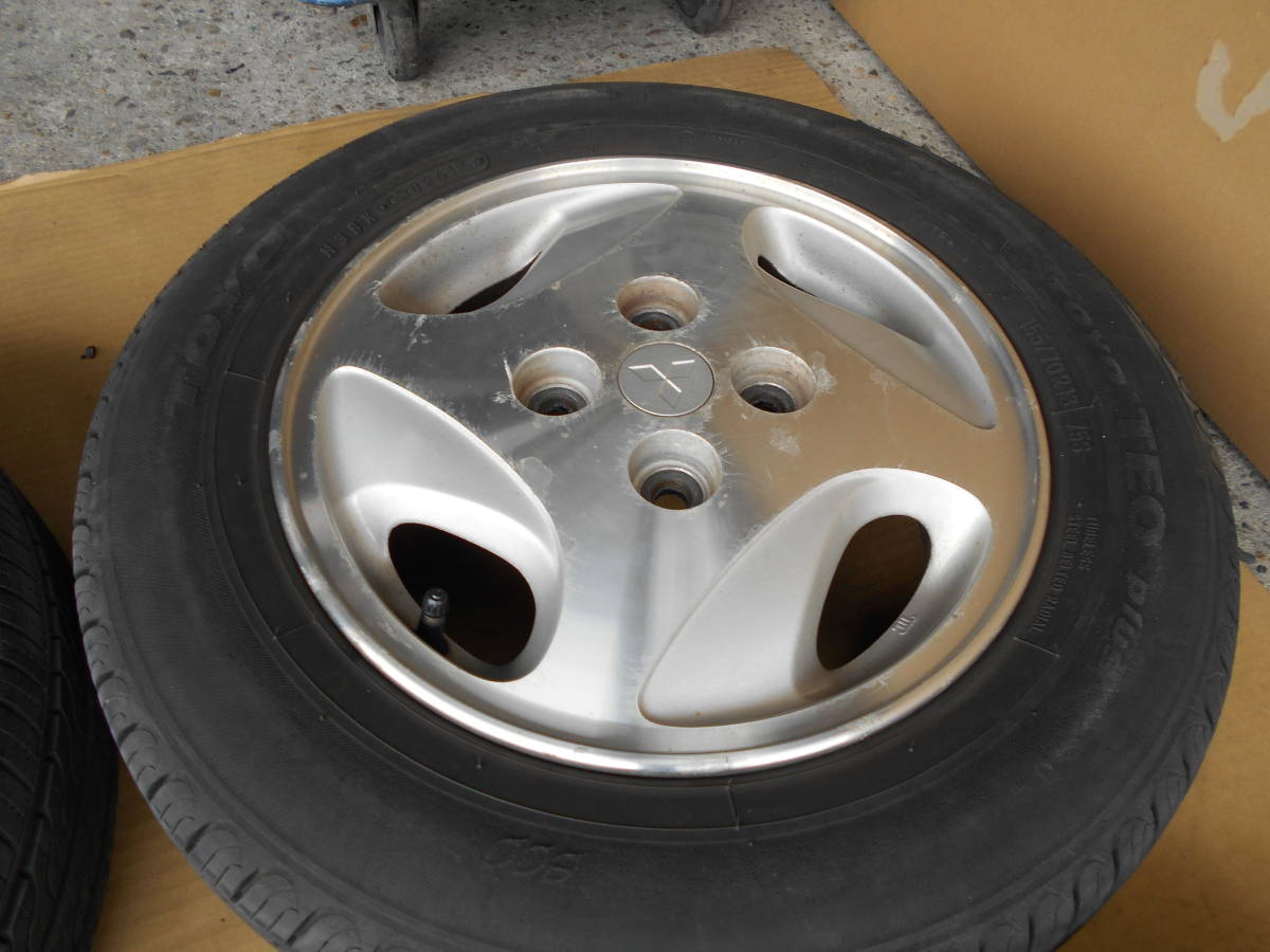 三菱 タウンボックス 純正 アルミ ホイール 165/65R13 タイヤ 4本 