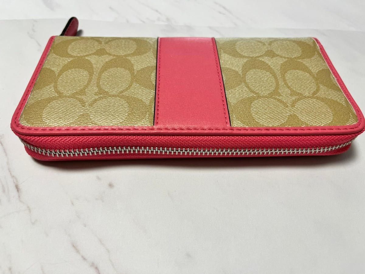 oj0001 新品未使用 COACH コーチ 長財布 アウトレット F54630 茶色 