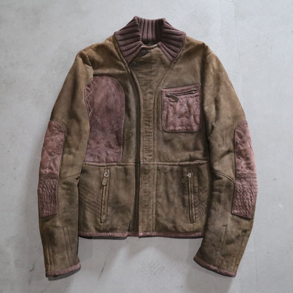 GUCCI Leather Jacket グッチ レザージャケット ムートン
