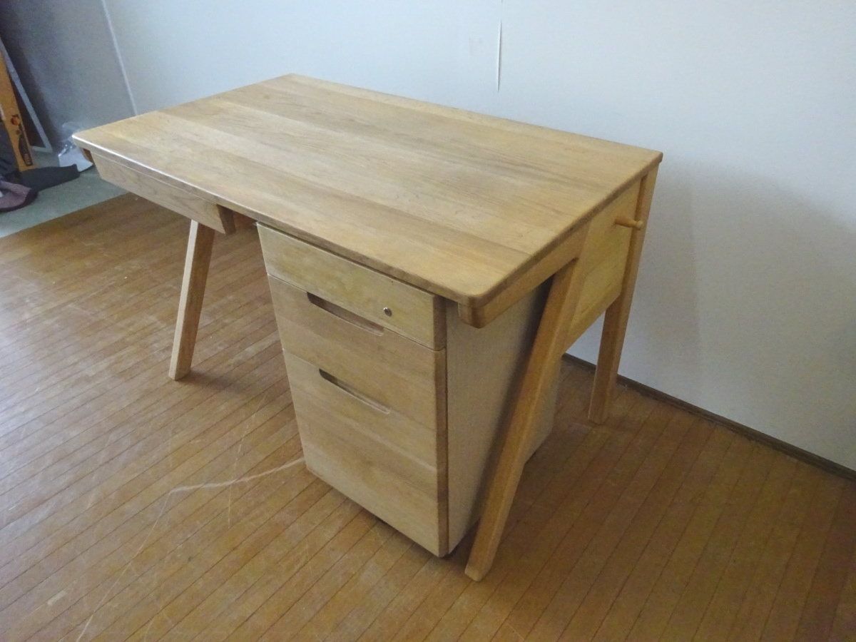 osk031215 【カリモク家具】 学習机 デスク＆ワゴン Pure nature