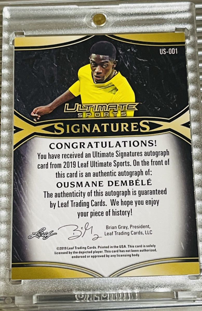 ☆6シリ!デンベレ OUSMANE DEMBELE auto! LEAF ULTIMATE SPORTS