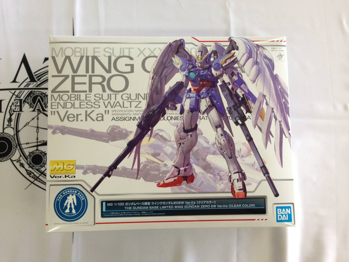 □MG 1/100 ガンダムベース限定 ウイングガンダムゼロEW Ver.Ka クリア 