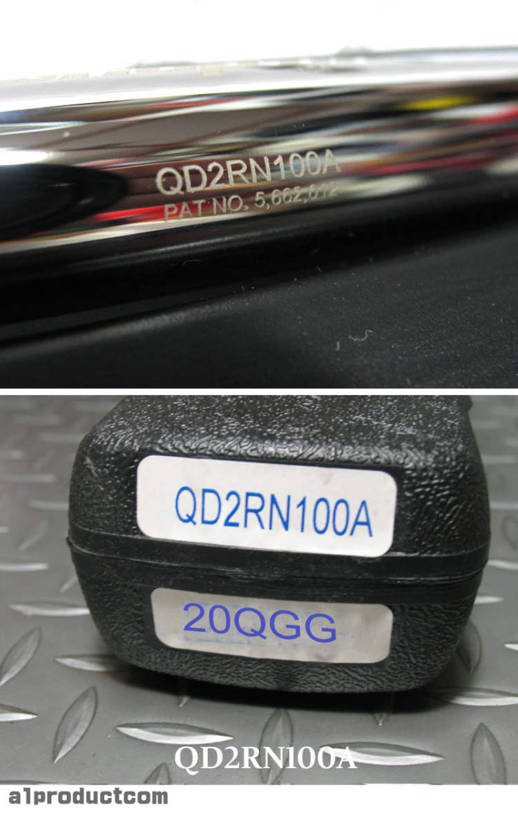 スナップオン Snap-on 差込角3/8(9.5mm) クリックタイプ トルクレンチ(20100 N.m) QD2RN100A 新品 Snap-on スナップオン 差込角3⁄8(9.5mm) 差込角3&frasl;8ラチェットハンドル FN720A 差込角3⁄8(