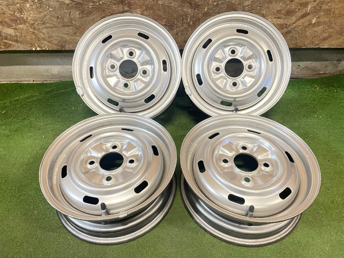 TOPY スチールホイール 12インチ 4J PCD100 4H 4本セット(純正品