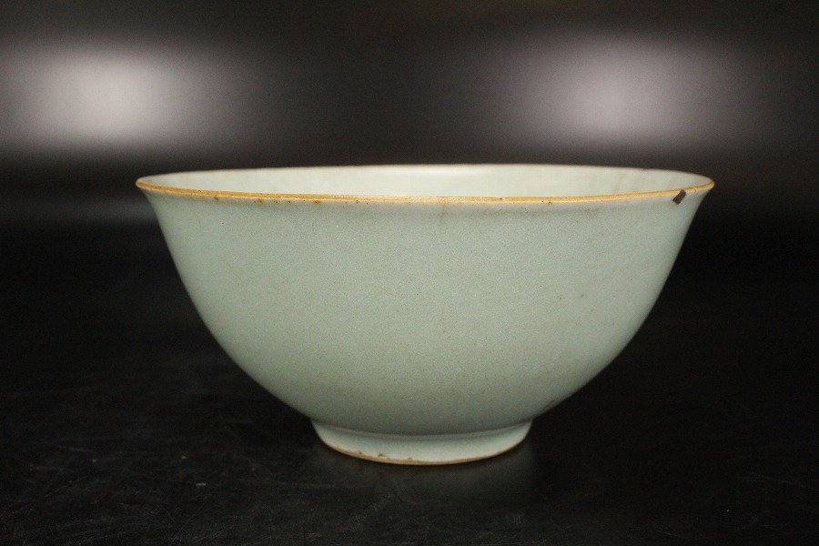 ☆栄☆時代 出雲 古楽山 刷毛目 茶碗 茶道具 古陶器 無傷完品 56s57