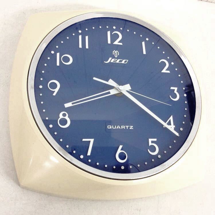 昭和レトロ 【 Jeco QUARTZ 】 ジェコー ポップス 壁掛け時計 中古品