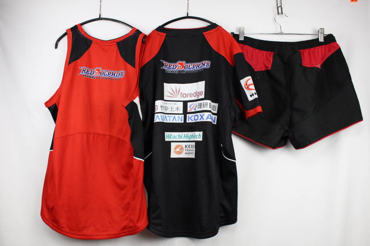 T477 HINO RED DOLPHINS 日野レッドドルフィンズ BLK タンクトップ