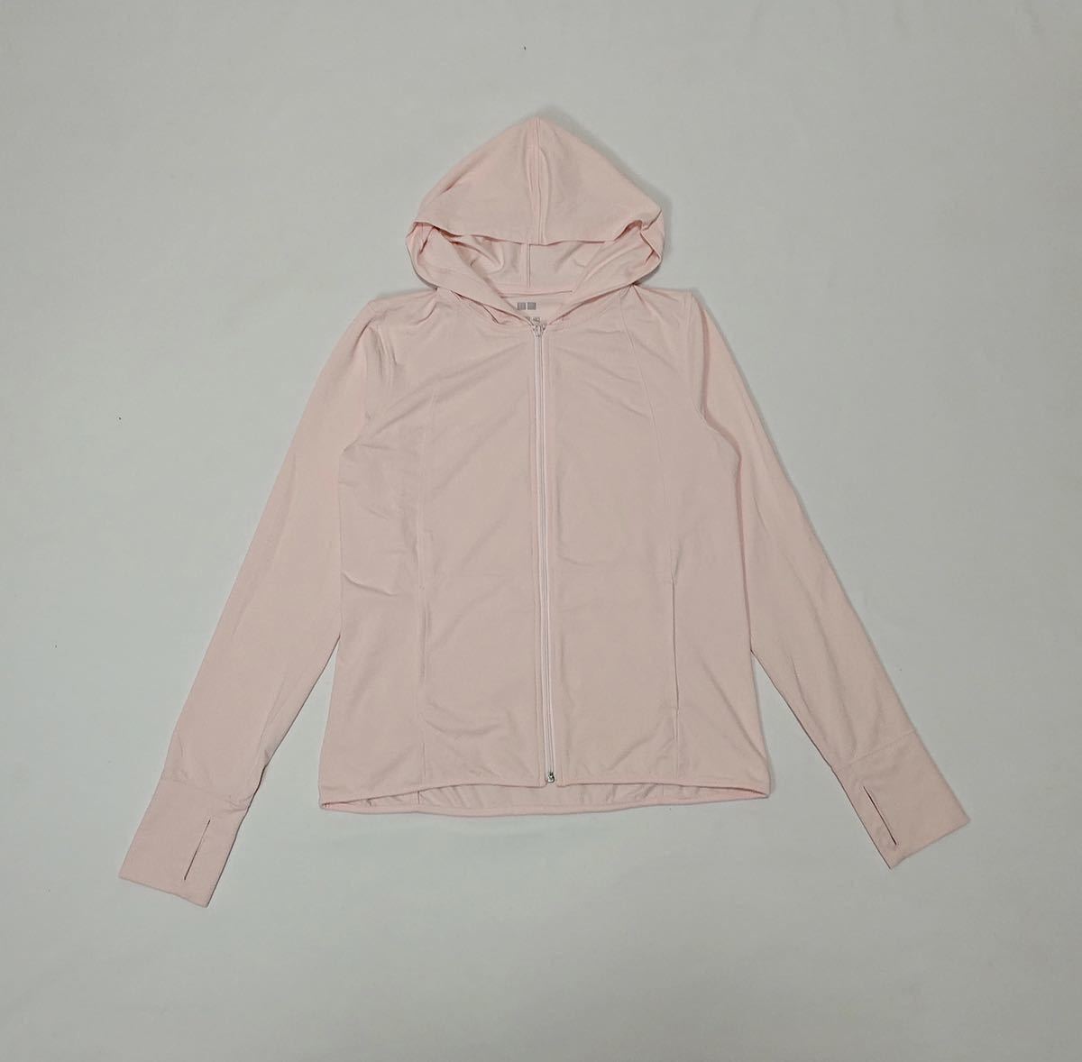 レディース Uniqlo ユニクロ Uvカット 長袖 ジップ ジップ ストレッチ 指穴 パーカー 薄手 ライトピンク サイズ M Mサイズ 売買されたオークション情報 Yahooの商品情報をアーカイブ公開 オークファン Aucfan Com