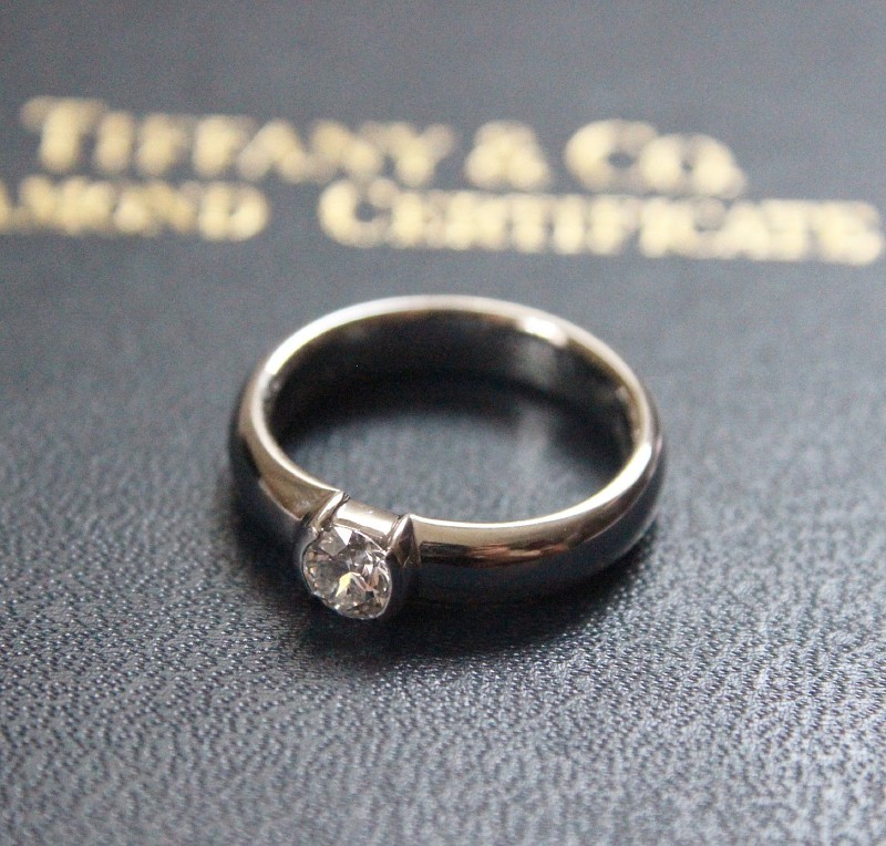 TIFFANY ティファニー ドッツ ソリティアリング ダイヤモンド 0.36ct 