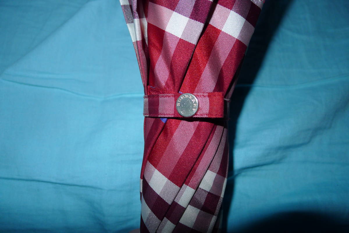 ☆値下げ！廃番品☆赤色系 チェック柄☆バーバリー BURBERRY/オーロラ