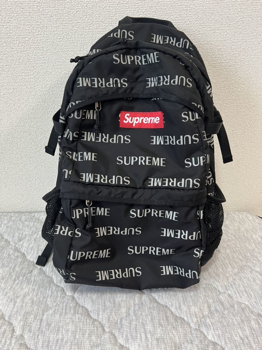 定番，新品 16AW SUPREME 3M Reflective Repeat Backpack シュプリーム リフレクト リピートロゴバックパックリュック(かばん、バッグ)｜売買されたオークション情報、yahooの商品情報をアーカイブ公開 - オークファ かばん、バッグ