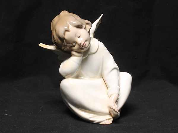 リヤドロ フィギュリン LLADRO 高さ 『天使の考えごと（なんとかなるよ 