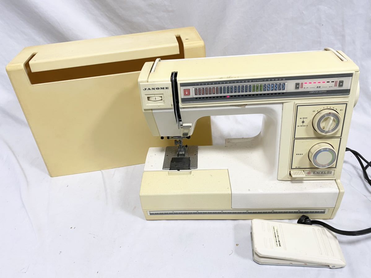 マスクはコレが！ジャノメエクセル22 モデル818 ジグザグミシン