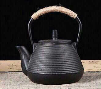 南部鉄器 提梁壺 鉄瓶 対応 鉄やかん 鉄分補給 鉄びん 手彫り 1L-1