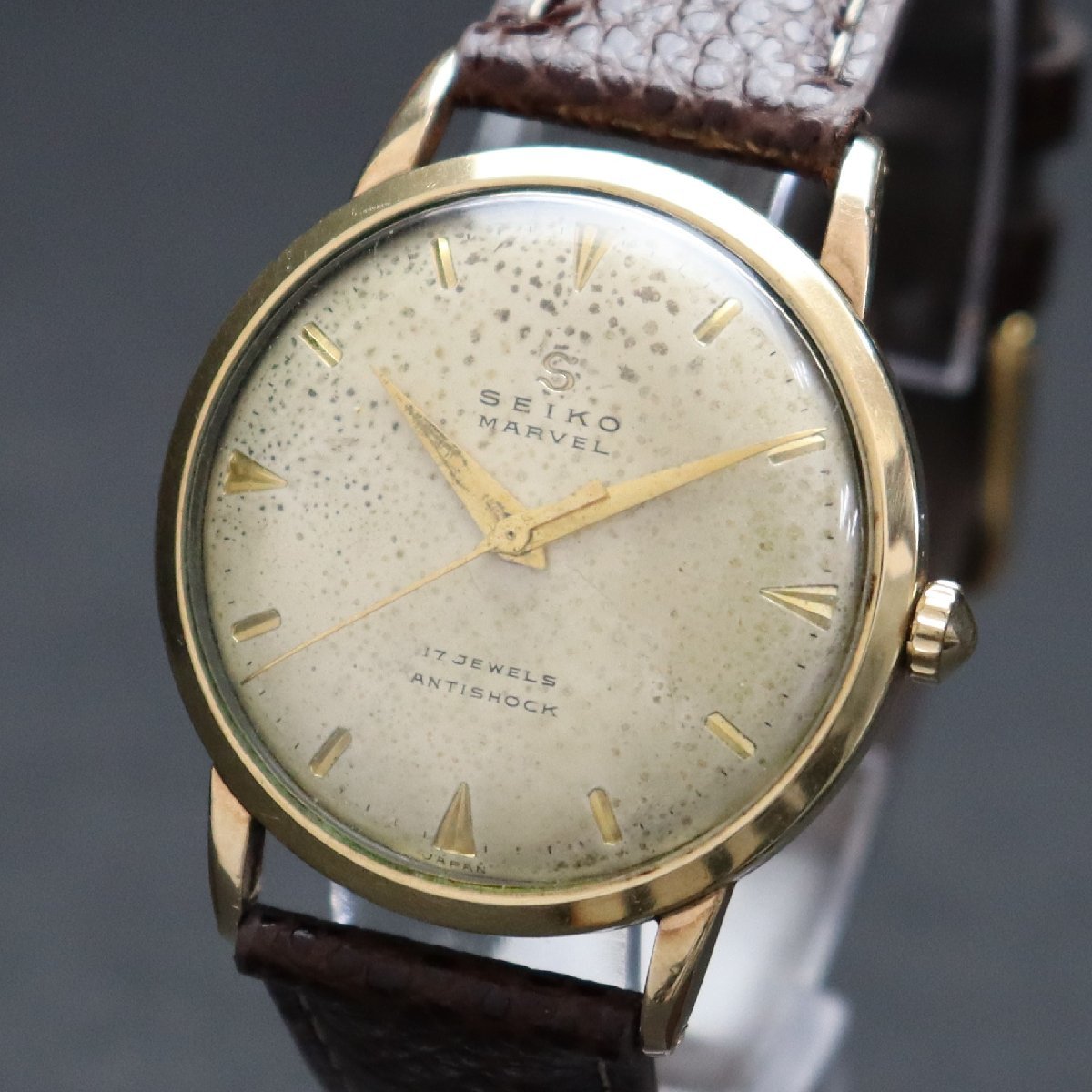 SEIKO MARVEL セイコー マーベル 手巻き 17石 彫りインデックス 彫り 