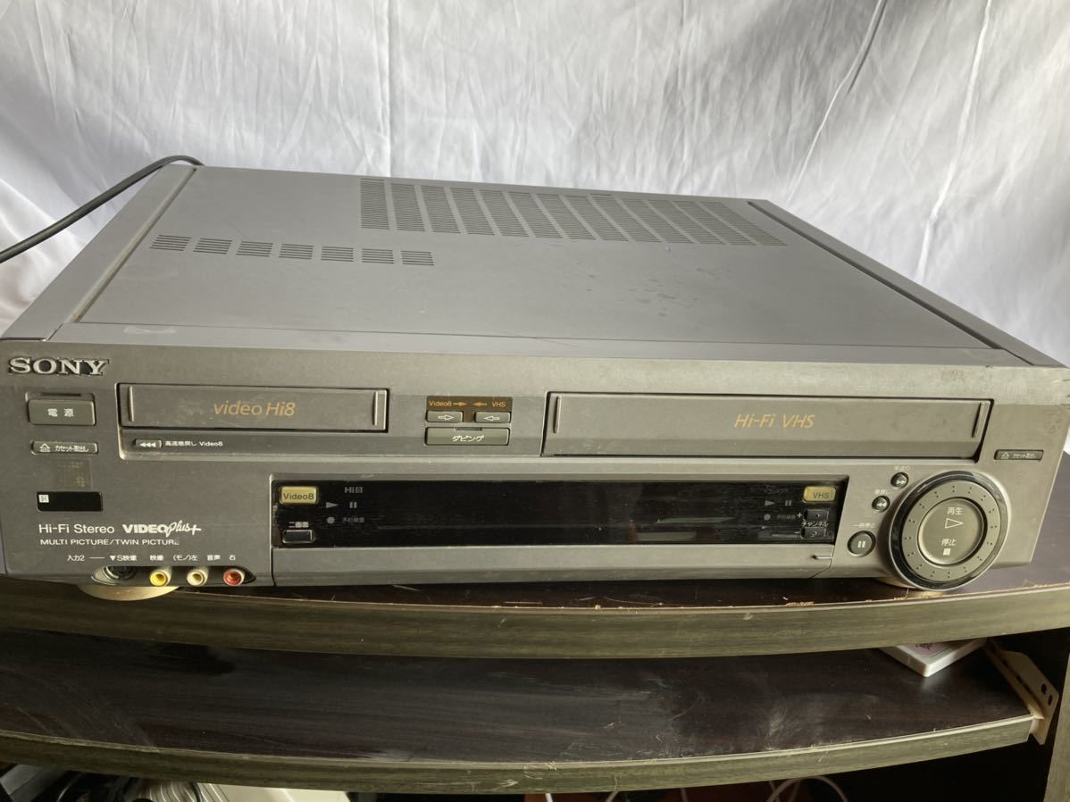 046 SONY ソニー VHS 8ミリ ビデオカセットレコーダー WV-TW2 VIDEO