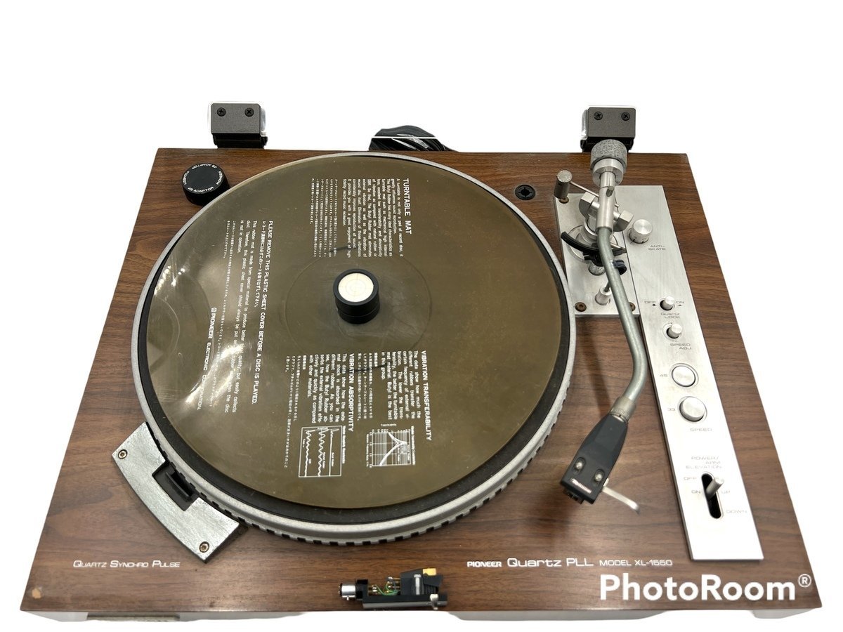 大人気,お得 Pioneer Quartz PLL XL-1550 レコードプレイヤー パイオニア クォーツPLL方式 レトロ コレクション ターンテーブル 本体 オーディオ機器