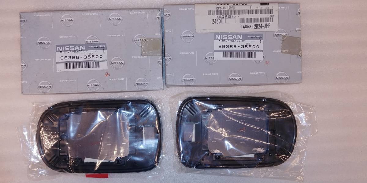 日産 純正品 R32 スカイライン GT-R BNR32 ドアミラー ミラーガラス 