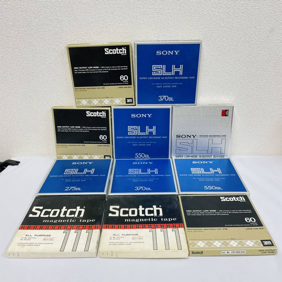 現状品まとめ オープンリールテープ SONY SCOTCH SLH-550 370BL 275BL 550BL NN1688 オープンリールテープ SONY Scotch ～未使用 co SONY&frasl;Scotch&frasl;TDKなど