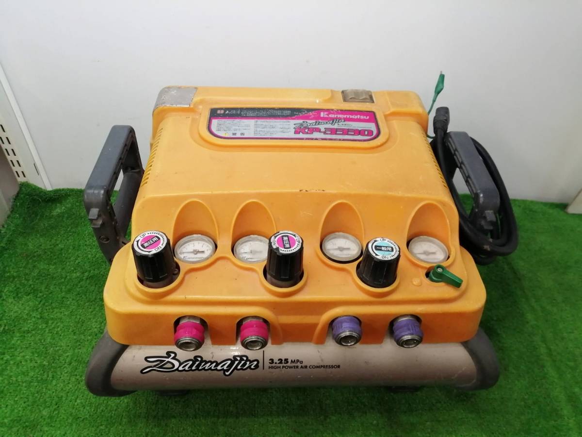 最新作，2026 現状品 ジャンク品 兼松 カネマツ 高圧 常圧コンプレッサー 大魔神 10L KP-3330(コンプレッサー)｜売買されたオークション情報、yahooの商品情報をアーカイブ公開 - オークファン コンプレッサー