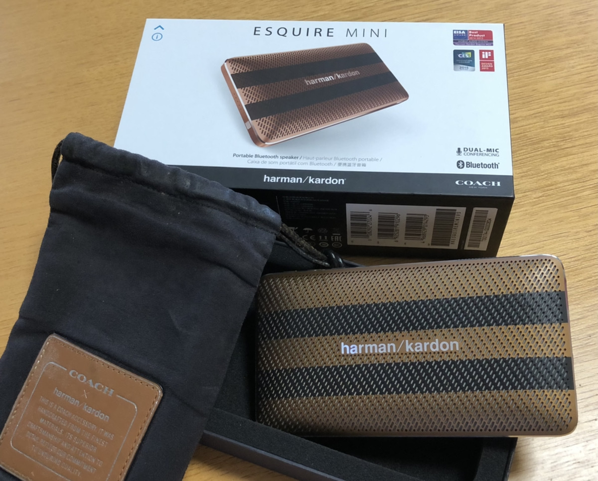 harman/kardon ESQUIRE MINI (Coach) 未使用品 Harman/Kardon (ハーマンカードン) スピーカー COACH ESQUIRE MINI