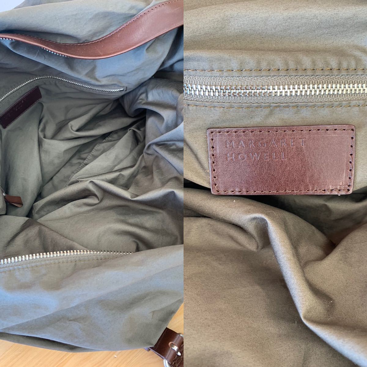 美品 MARGARET HOWELL マーガレットハウエル 2WAYボストンバッグ 