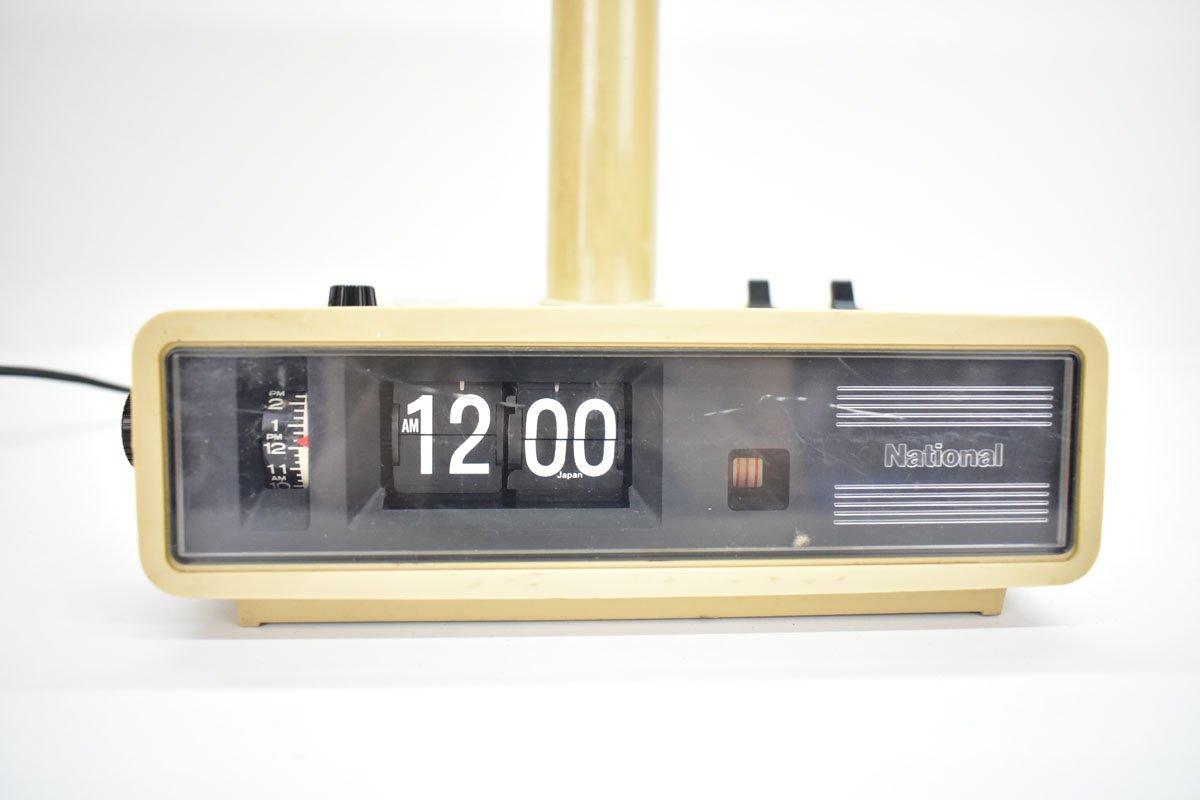 ナショナル デジタルスタンド FS-552-W パタパタ時計 卓上ライト 動作 