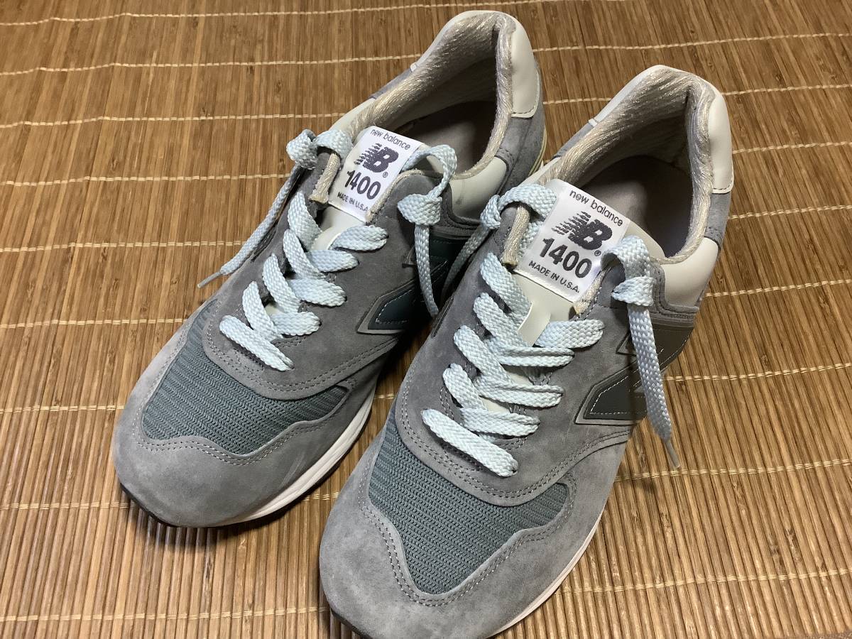【中古】NEW BALANCE ニューバランス M1400 スティールブルー 26.0cm