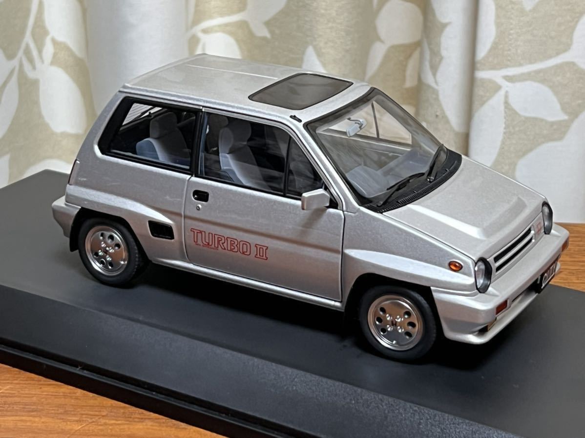 Aa オートアート 1/18 ホンダ シティ ターボⅡwith モトコンポ