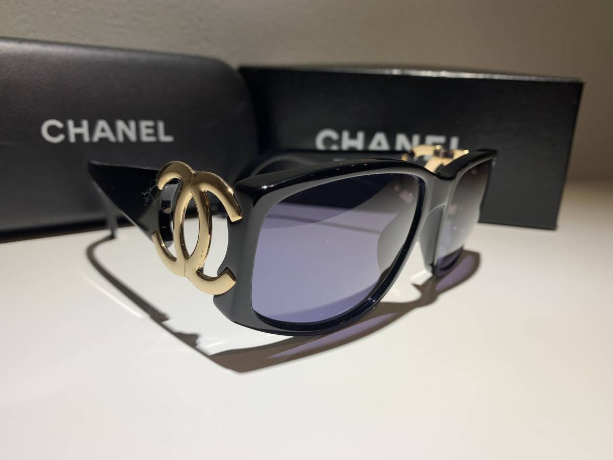 シャネル CHANEL 02461 ココマーク サングラス 0 1円 - □美品