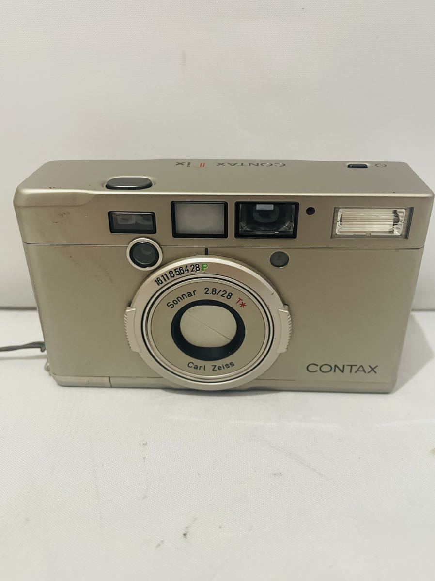 Sonnar 28mm F2.8 カール APSフィルムカメラ (Black) CONTAX コンタックス T IX SONNAR 28mm F2.8 T* ケース付 コンパクトフィルムカメラ 25988-F
