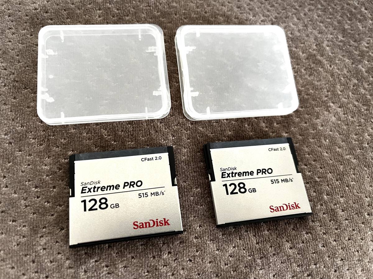 中古 SanDisk CFast 2.0 Extreme Pro 128GB 2枚セット サンディスク 