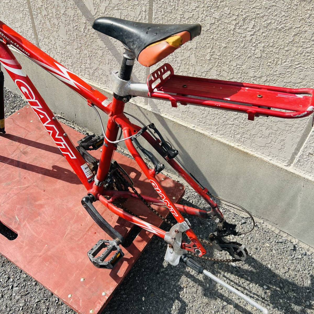 220318-4-2】GIANT ROCK 4500 26インチ MTB アルミフレーム 中古パーツ 