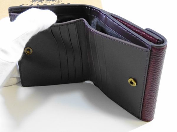 COACH コーチ 財布 シグネチャー 二つ折り財布 コンパクトウォレット レディース コンパクト財布 COACHコーチ コンパクト 中古 アウトレット 新品未使用✨️ スナップ キャンバス C2862SVQD