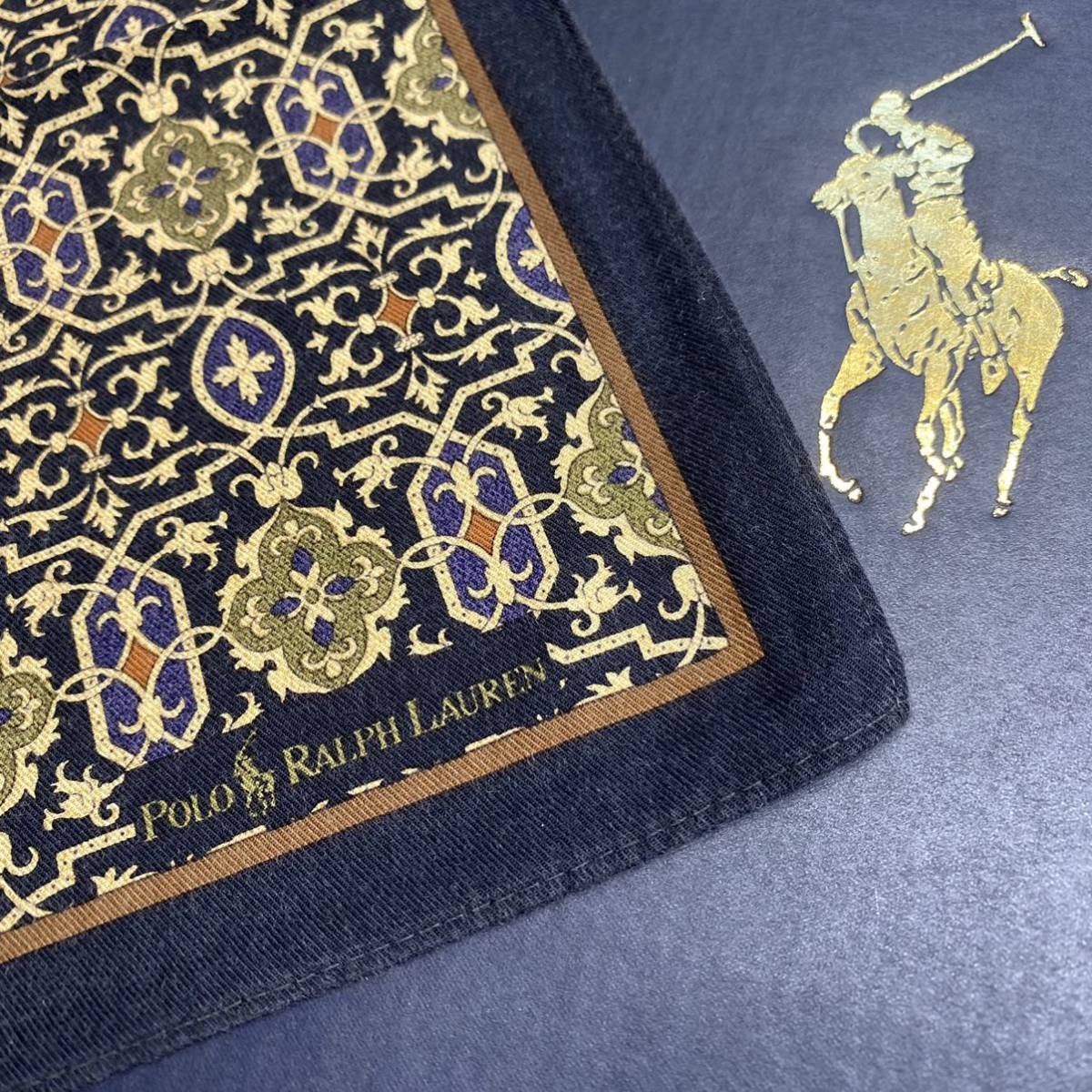 レア90s Vintage 稀少絵柄 川辺製 Polo Ralph Laurenラルフローレン 