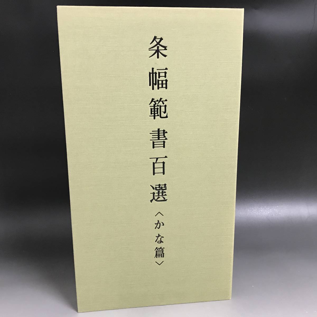 □KI9/41 書道 条幅範書百選 かな篇 青山杉雨編 二玄社 古書 書籍 書