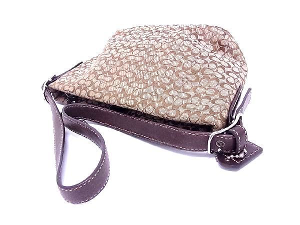 1円 □美品□COACH コーチ 4771 ミニシグネチャー キャンバス 