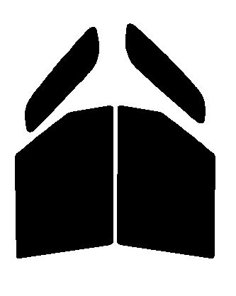 スパッタシルバー70　運転席・助手席　パレット　MK21S カット済みカーフィルム