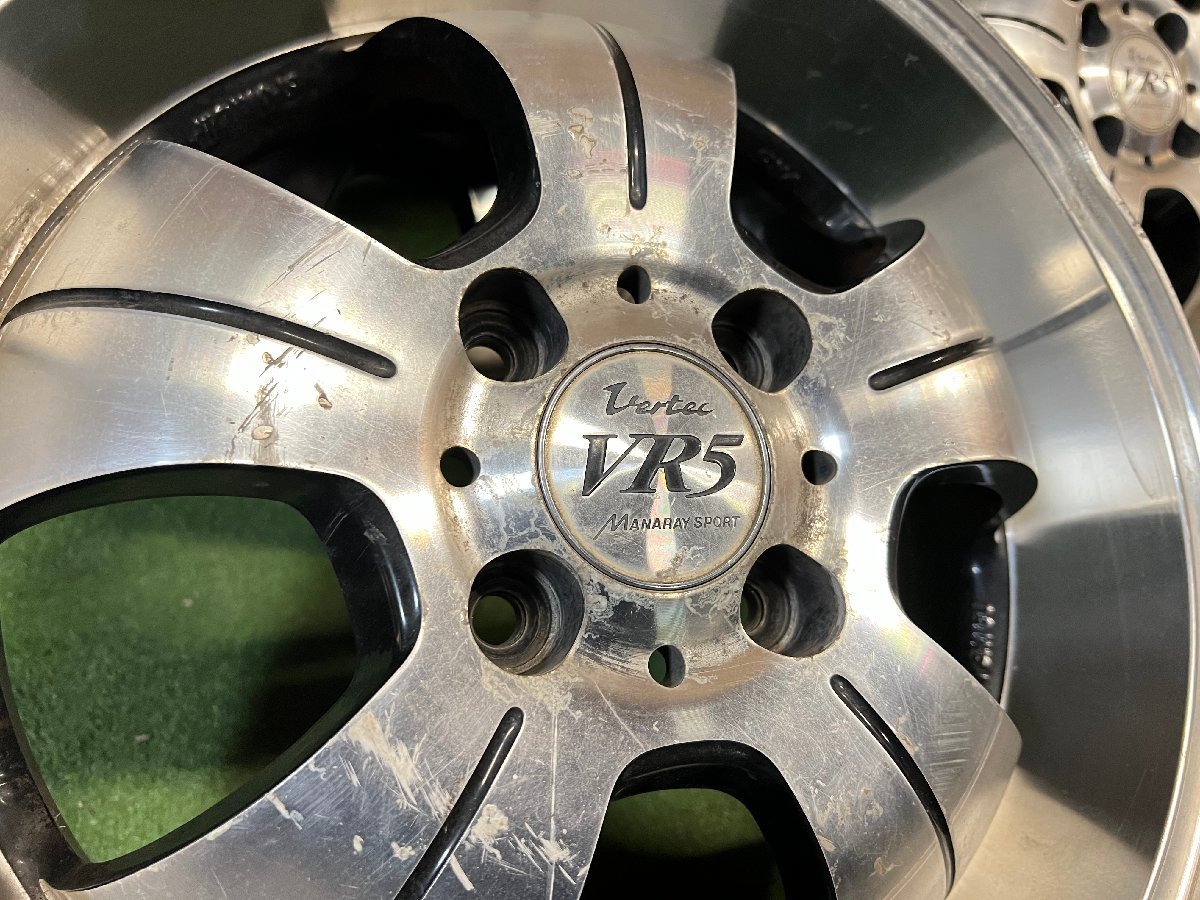 深リム MANARAY SPORT VERTEC VR5 15インチ 5.5J 4H PCD100 +45 4本