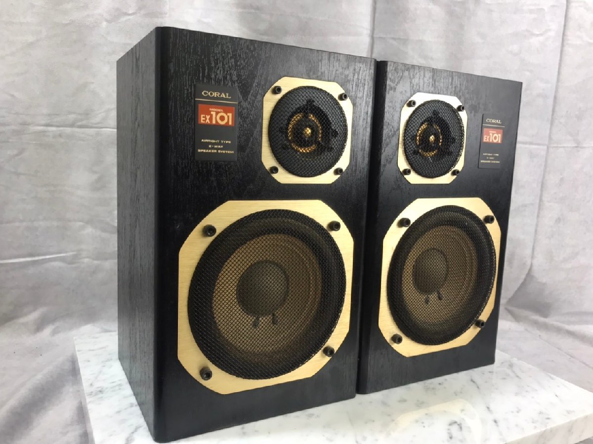 【美品/動作品】 CORAL EX-101 17cm 2way スピーカー ペア CORAL - コーラル EX-101 Yahoo!オークション 「coral スピーカーペア